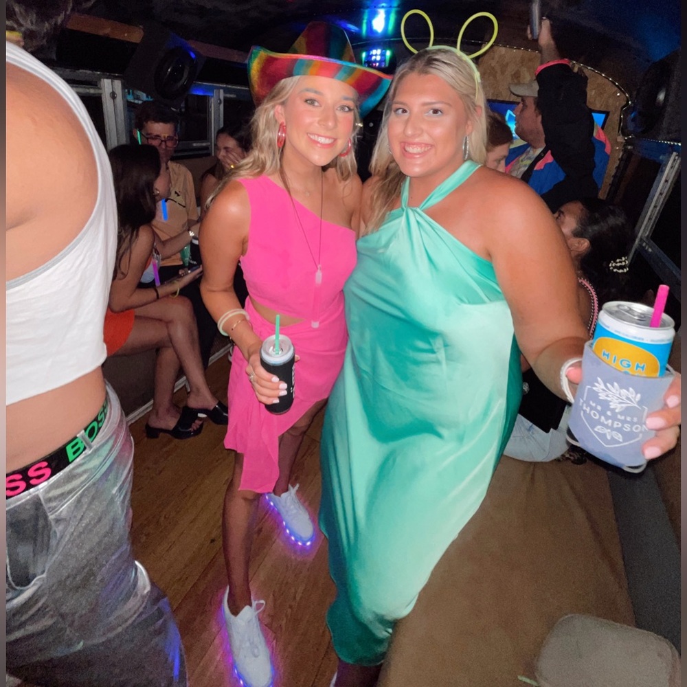 Green halter dress from target size XXL